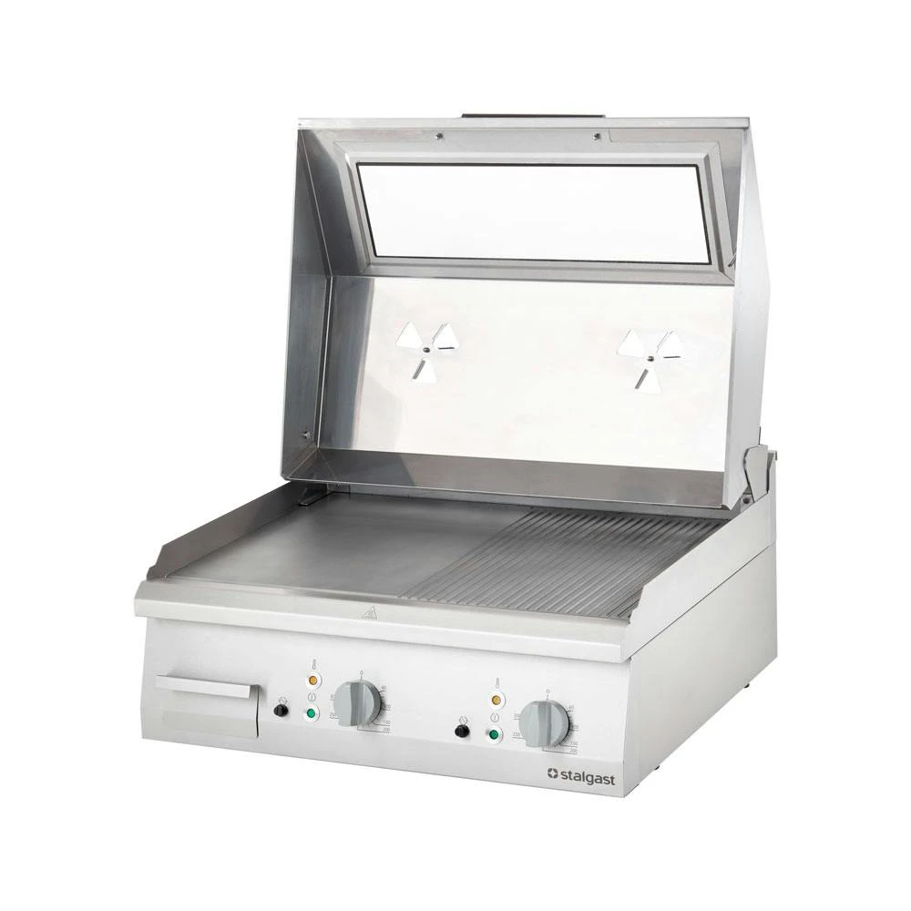Stalgast Elektro-Griddleplatte Mit Haube Als Tischgerät, Serie 700 ND - Gerillt 800x700x430 Mm 8 Stalgast Elektro-Griddleplatte Mit Haube Als Tischgerät, Serie 700 ND - Gerillt 800x700x430 Mm – Bild 6