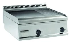 KBS Gas-Grillplatte 2 Heizonen 2/3 Glatt + 1/3 Gerillt, Tischgerät -Küchengeräte 35db7c75 b3ce 4411 9151 145d3545a308