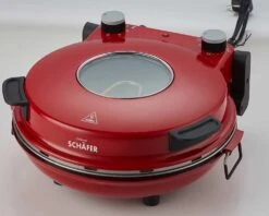 Schäfer Pizzamaker 32cm Mit Zubehör Express Pizzaofen 1200W Keramiksteinplatte 360-400ºC (rot) -Küchengeräte 97b08a2f aea4 447a b29c 96325b1c4ce1