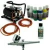 Airbrush Set Sparmax Airbrushpistole Saturn Kompressor Createx Farben Kit 3111