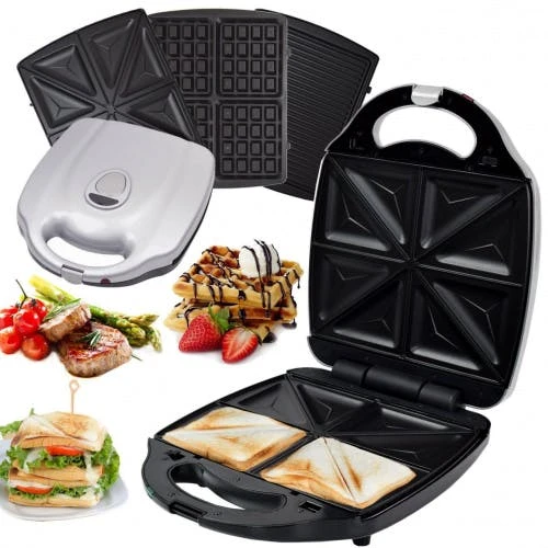 ZN-2000W 3 In 1 Sandwich Waffel Grill 3 ZN-2000W 3 In 1 Sandwich Waffel Grill