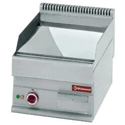 Elektro-Griddleplatte Tischgerät 400x650x380mm Grillplatte Hartverchromt 4,5 KW