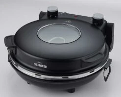 Schäfer Pizzamaker 32cm Mit Zubehör Express Pizzaofen 1200W Keramiksteinplatte 360-400ºC (schwarz) -Küchengeräte c9df7a70 1767 43f3 9c97 eaa1ea24d171