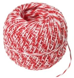 3x Wurstgarn , Rot-weiß Gefärbt Aus Naturfasern, Lebensmittelecht, Zum Bündeln, -Küchengeräte df3d7bb1 1565 4c63 9c58 5c61936049f6 3