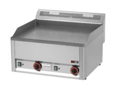 Gastro Elektro-Griddleplatte 2 Heizzonen Grillplatte Bratplatte 660x600x290 Mm